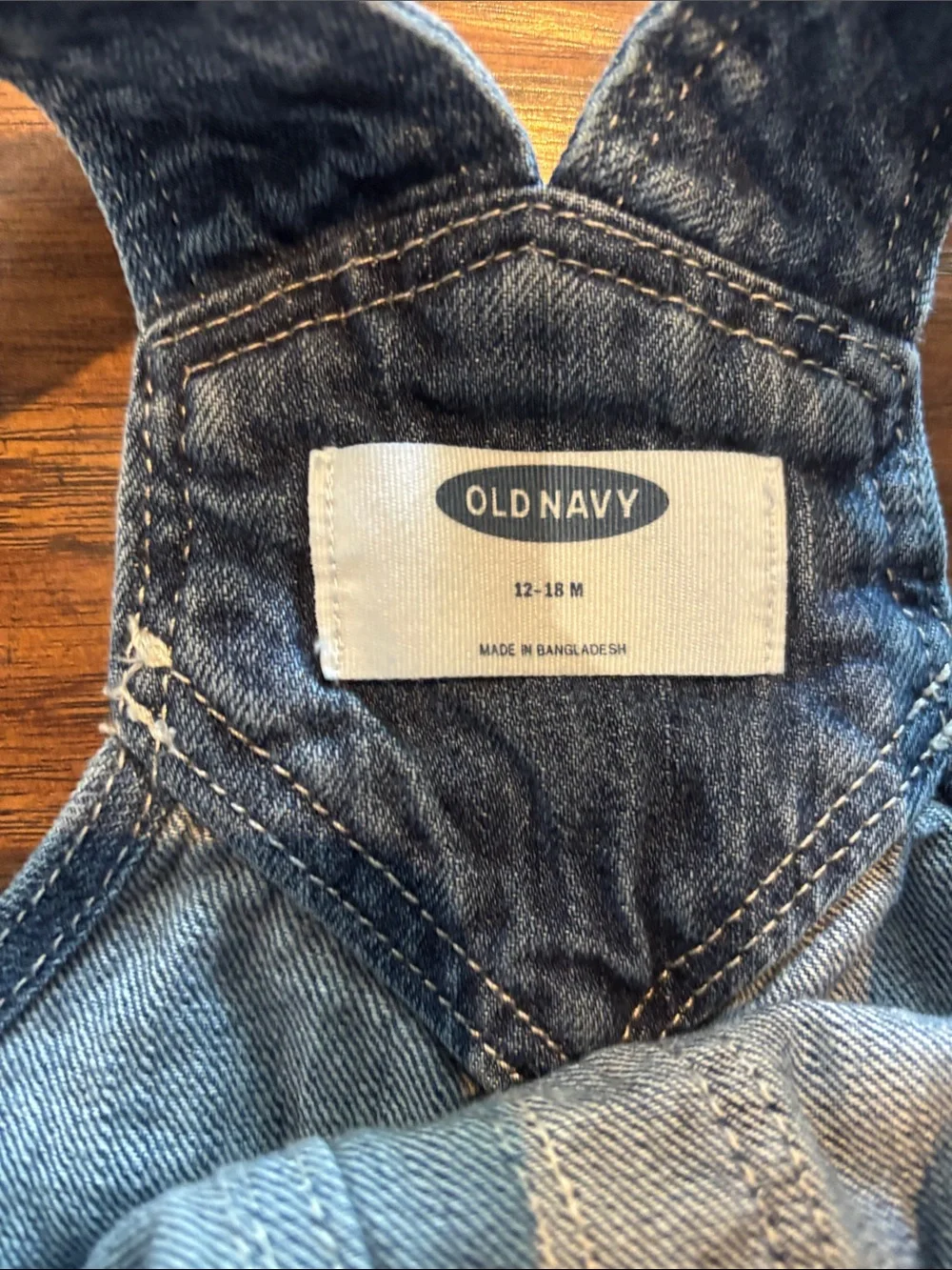 Old Navy Denim Short Overalls for Kids - Blue